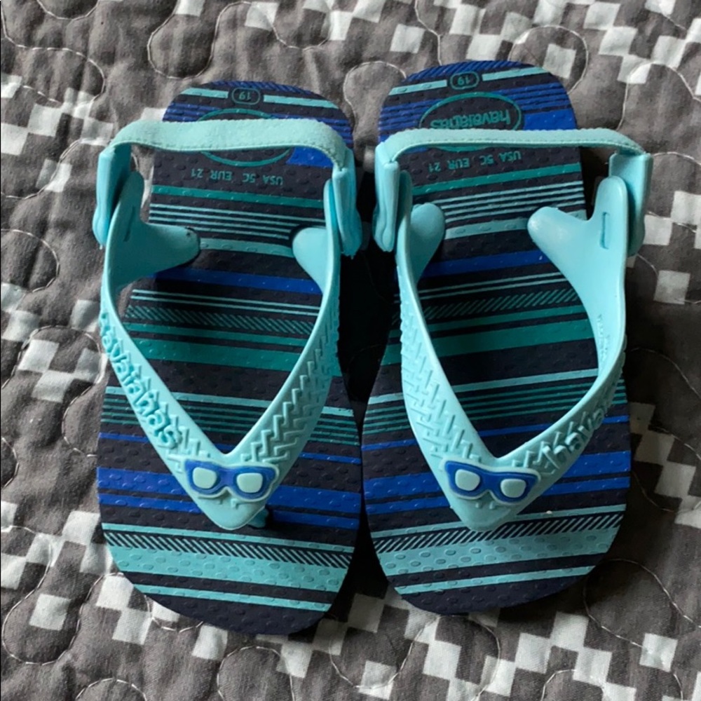 Kids Havaianas Flip Flops Blue Toddler